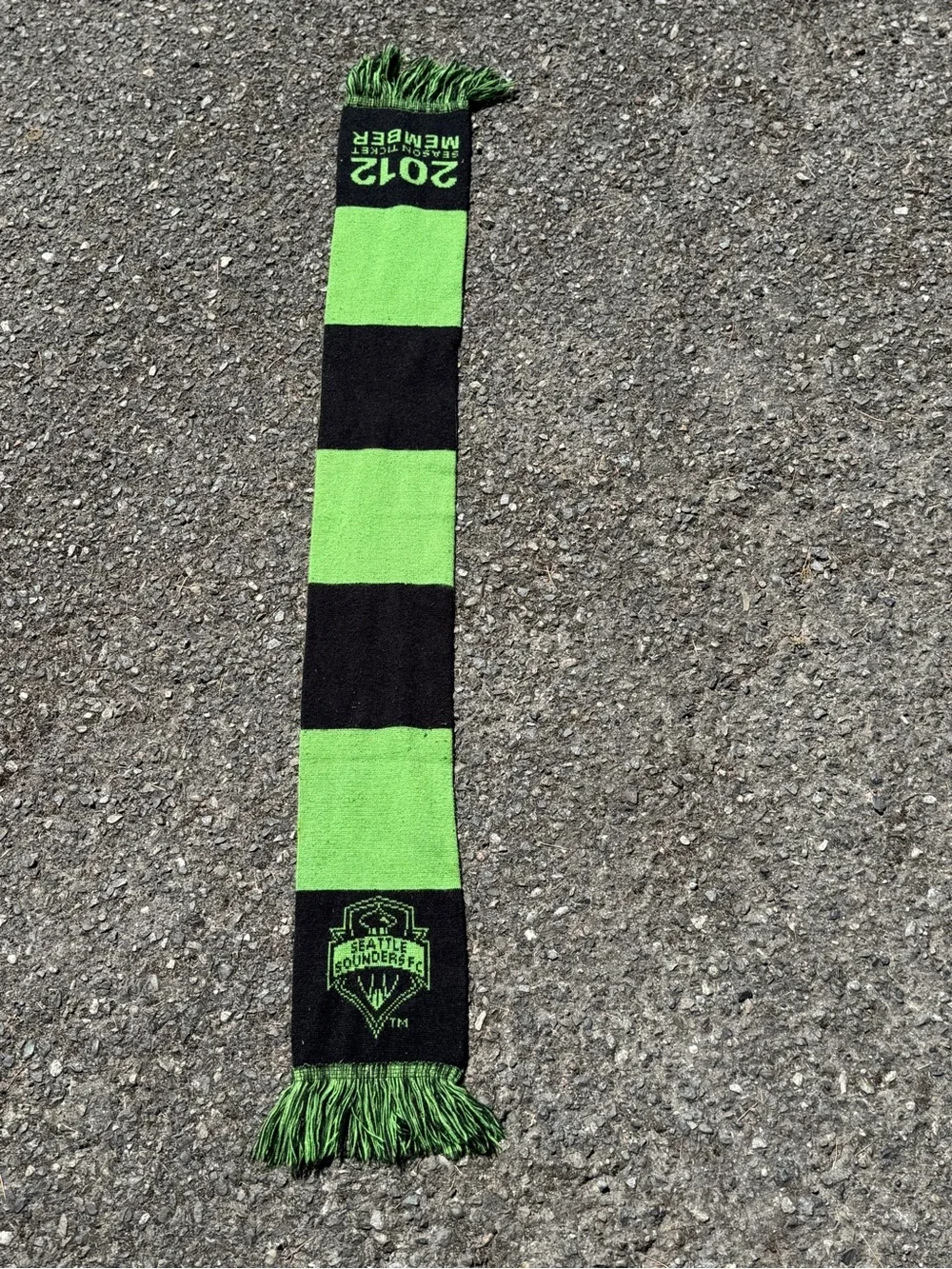 adidas Seattle Sounders FC Scarf - Neon Green & Black